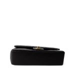 Vintage Black Lambskin Quilted Classic Flap Medium Gold Hardware - Image 6