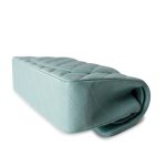 19C Tiffany Blue Caviar Quilted Classic Flap Small Light Gold Hardware - Image 10