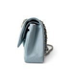 22P Light Blue Caviar Quilted Classic Flap Medium Light Gold Hardware - Image 3