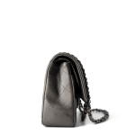 21B Metallic Ruthenium Lambskin Quilted Classic Flap Medium Ruthenium Hardware - Image 5