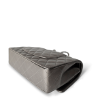 21B Metallic Ruthenium Lambskin Quilted Classic Flap Medium Ruthenium Hardware - Image 9