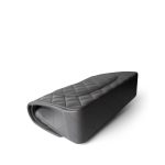 22A Dark Grey Lambskin Quilted Classic Flap Medium Light Gold Hardware - Image 16