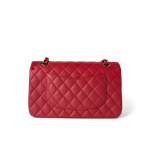 Red Caviar Quilted Classic Flap Medium Light Gold Hardware - Image 5