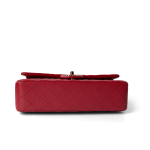 Red Caviar Quilted Classic Flap Medium Light Gold Hardware - Image 14