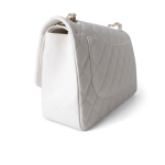 White Caviar Quilted Jumbo Classic Flap Light Gold Hardware - Image 10