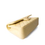 21C Yellow Lambskin Quilted Classic Flap Small Light Gold Hardware - Image 13