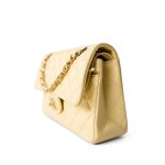 21C Yellow Lambskin Quilted Classic Flap Small Light Gold Hardware - Image 3