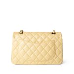21C Yellow Lambskin Quilted Classic Flap Small Light Gold Hardware - Image 7