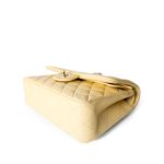21C Yellow Lambskin Quilted Classic Flap Small Light Gold Hardware - Image 5
