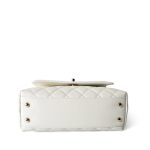 21A White Caviar Quilted Coco Handle Small Light Gold Hardware - Image 5