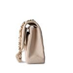 20C Light Beige Caviar Quilted Classic Flap Medium Light Gold Hardware - Image 4