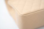Beige Clair Caviar Quilted Classic Flap Small Silver Hardware - Image 13