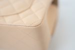 Beige Clair Caviar Quilted Classic Flap Small Silver Hardware - Image 15