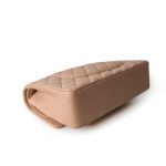 Dark Beige Lambskin Quilted Medium Classic Flap - Image 2