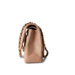 Dark Beige Lambskin Quilted Medium Classic Flap - Image 16