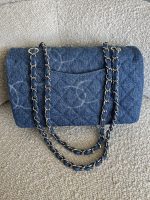 Denim Quilted Single Flap Medium SHW - Image 5