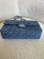 Denim Quilted Single Flap Medium SHW - Image 8