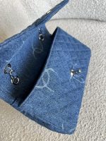 Denim Quilted Single Flap Medium SHW - Image 13