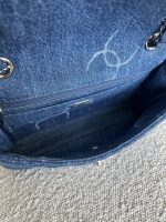 Denim Quilted Single Flap Medium SHW - Image 14