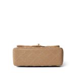 15C Gold Caviar Quilted Mini Rectangular Flap Antique Gold Hardware - Image 9