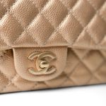 15C Gold Caviar Quilted Mini Rectangular Flap Antique Gold Hardware - Image 2
