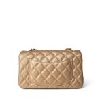 15C Gold Caviar Quilted Mini Rectangular Flap Antique Gold Hardware - Image 7