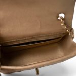15C Gold Caviar Quilted Mini Rectangular Flap Antique Gold Hardware - Image 9