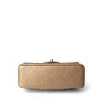 15C Gold Caviar Quilted Mini Rectangular Flap Antique Gold Hardware - Image 12