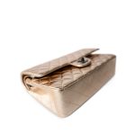 Gold Metallic Lambskin Quilted Classic Flap Medium Gold / Black - Image 13
