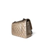 Gold Metallic Lambskin Quilted Classic Flap Medium Gold / Black - Image 7
