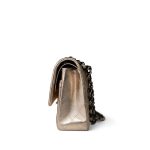 Gold Metallic Lambskin Quilted Classic Flap Medium Gold / Black - Image 6