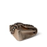 Gold Metallic Lambskin Quilted Classic Flap Medium Gold / Black - Image 11