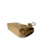 Metallic Calfskin Crocodile Embossed Classic Flap Medium Antique Gold Hardware - Image 10