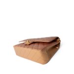 Metallic Gold Iridescent Calfskin Quilted Classic Flap Medium Aged Gold Hardware - Image 7