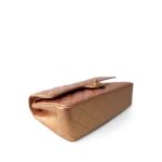 Metallic Gold Iridescent Calfskin Quilted Classic Flap Medium Aged Gold Hardware - Image 6