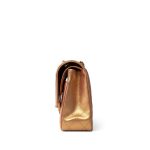 Metallic Gold Iridescent Calfskin Quilted Classic Flap Medium Aged Gold Hardware - Image 4