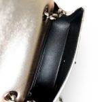 Metallic Gold Lambskin Quilted Mini Rectangular Flap - Image 12