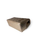 Metallic Gold Lambskin Quilted Mini Rectangular Flap - Image 9