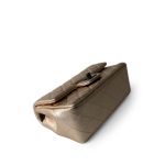Metallic Gold Lambskin Quilted Mini Rectangular Flap - Image 8