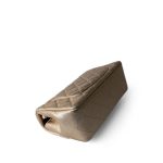 Metallic Gold Lambskin Quilted Mini Rectangular Flap - Image 10