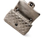 Metallic Gold Lambskin Quilted Mini Rectangular Flap - Image 11