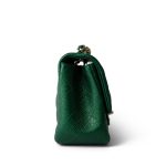 18S Emerald Green Mini Square Single Flap Light Gold Hardware - Image 4