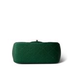 18S Emerald Green Mini Square Single Flap Light Gold Hardware - Image 5