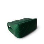 18S Emerald Green Mini Square Single Flap Light Gold Hardware - Image 9