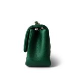 18S Emerald Green Mini Square Single Flap Light Gold Hardware - Image 2