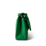 20S Green Lambskin Quilted Classic Flap Medium Light Gold Hardware - Image 4
