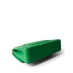 20S Green Lambskin Quilted Classic Flap Medium Light Gold Hardware - Image 9