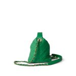 20S Small Perfect Meeting Green Lambskin Quilted Hobo Bag - Image 12