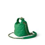20S Small Perfect Meeting Green Lambskin Quilted Hobo Bag - Image 13