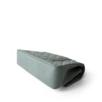 22C Dark Green Caviar Quilted Classic Flap Medium Light Gold Hardware - Image 8